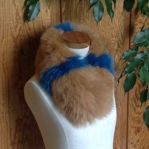 Real Fox Fur Magnetic Collar Scarf Headband